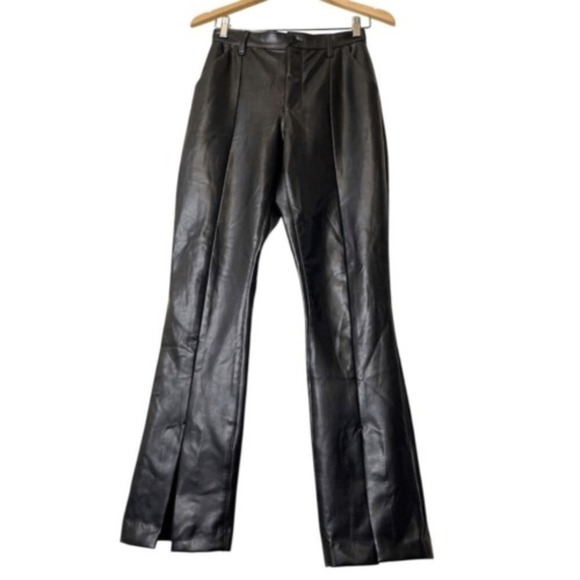 NEW! ABERCROMBIE The Skinny Ultra High Rise BLACK Vegan Leather Pant, Size 4 - Picture 3 of 12